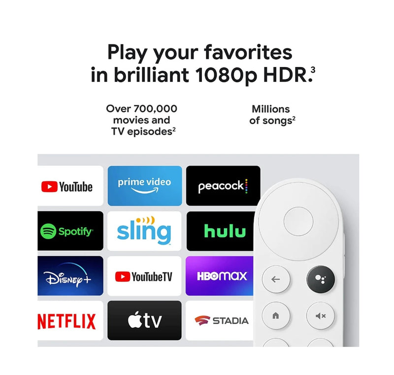 Chromecast con Google Tv HD / Blanco