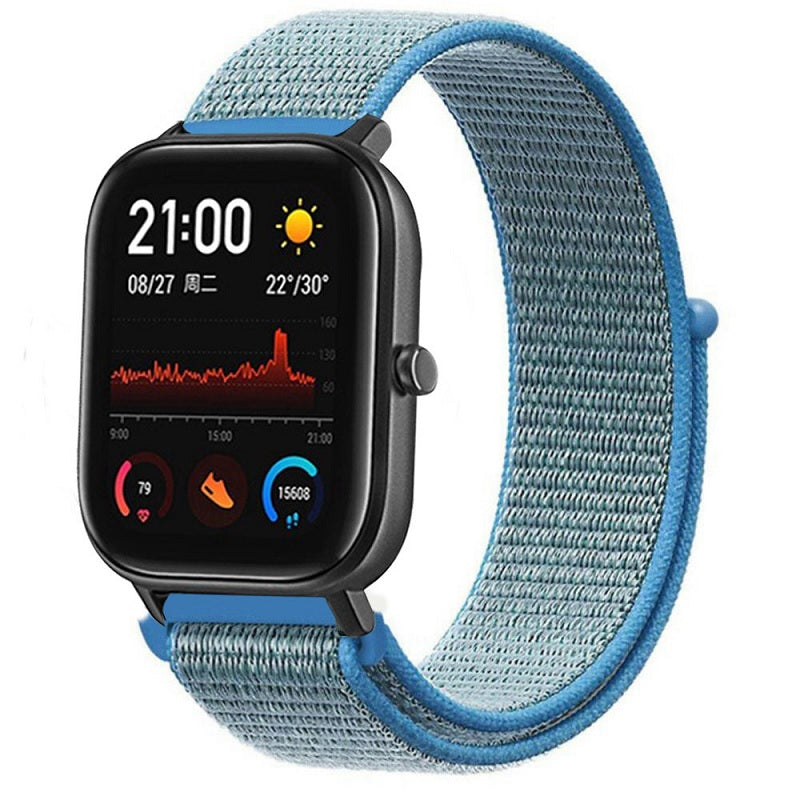 Pulso para smartwatch de Nylon tejido - Azul cielo