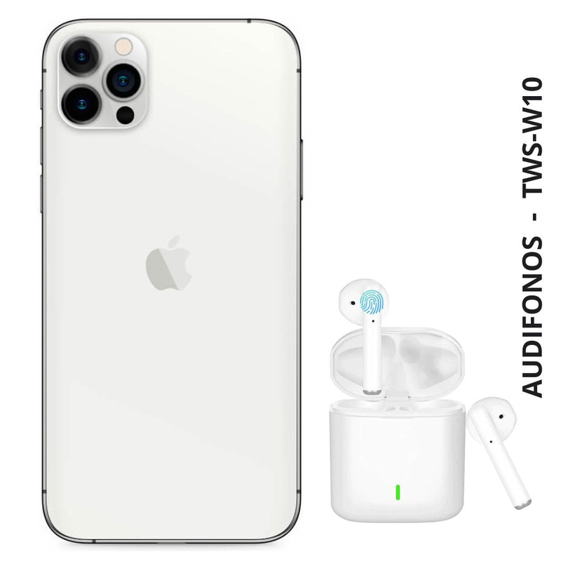 Celular Reacondicionado iPhone 12 Pro 128GB Blanco + Audifinos TWS Blancos