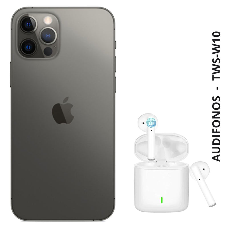 Celular Reacondicionado iPhone 12 Pro 128GB Negro + Audifinos TWS Blancos