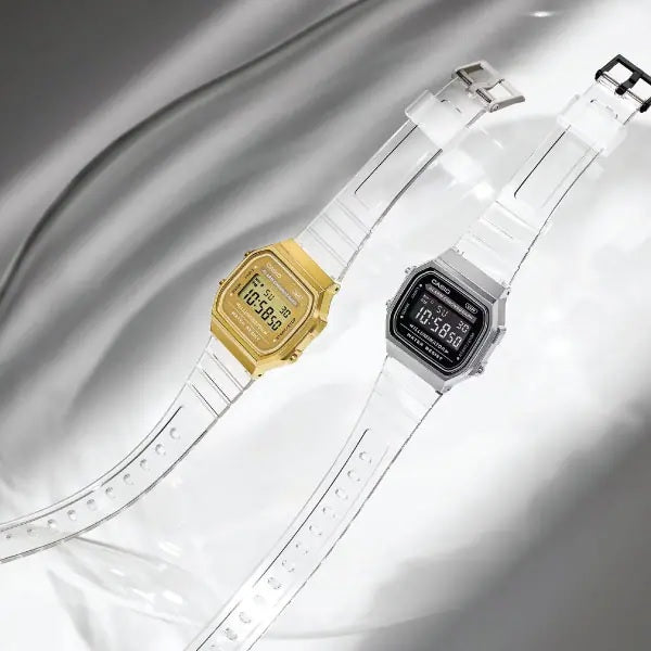 Reloj Casio Modelo A168XES-1BD Diseño Casual - Trasparente
