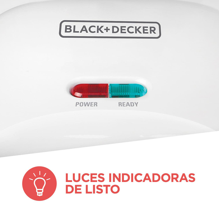 Sanduchera BLACK + DECKER SM1000W Blanco