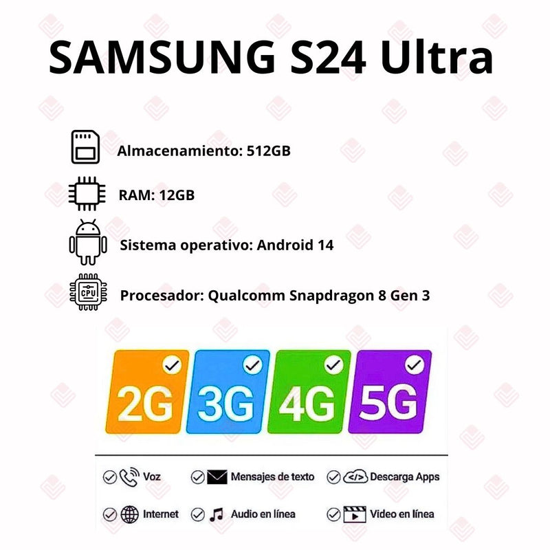 Celular Samsung S24 Ultra De 512GB/12GB RAM Negro