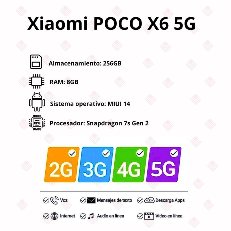 Xiaomi Poco X6 5G 8GB/256GB Negro Dual SIM - Xiaomi