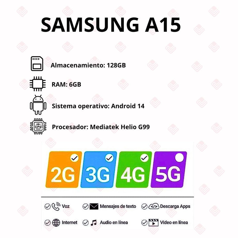 Samsung Galaxy A15 De 128GB/6GB RAM - Blanco