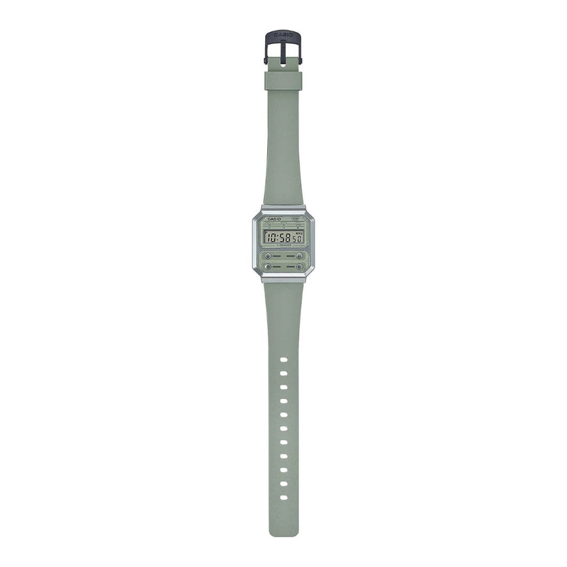 Reloj Casio Modelo A100WEF-3A Diseño Clasico Vintage - Verde