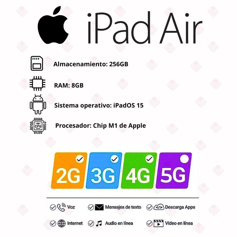 Apple iPad Air 5a Generación 256GB - Negro