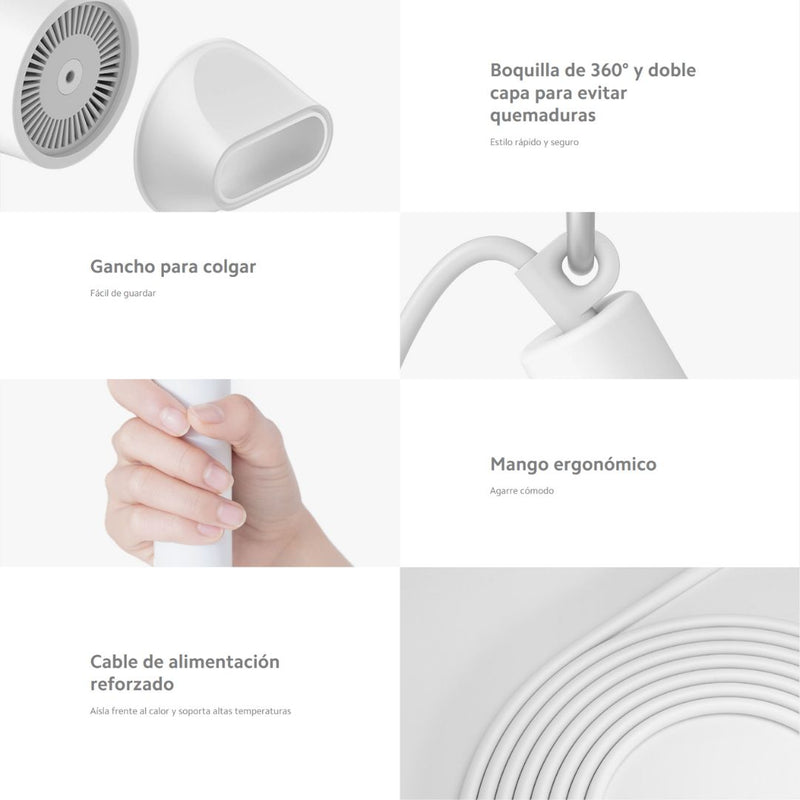 Secador Xiaomi Mi Ionic Hair Dryer H300 - Blanco