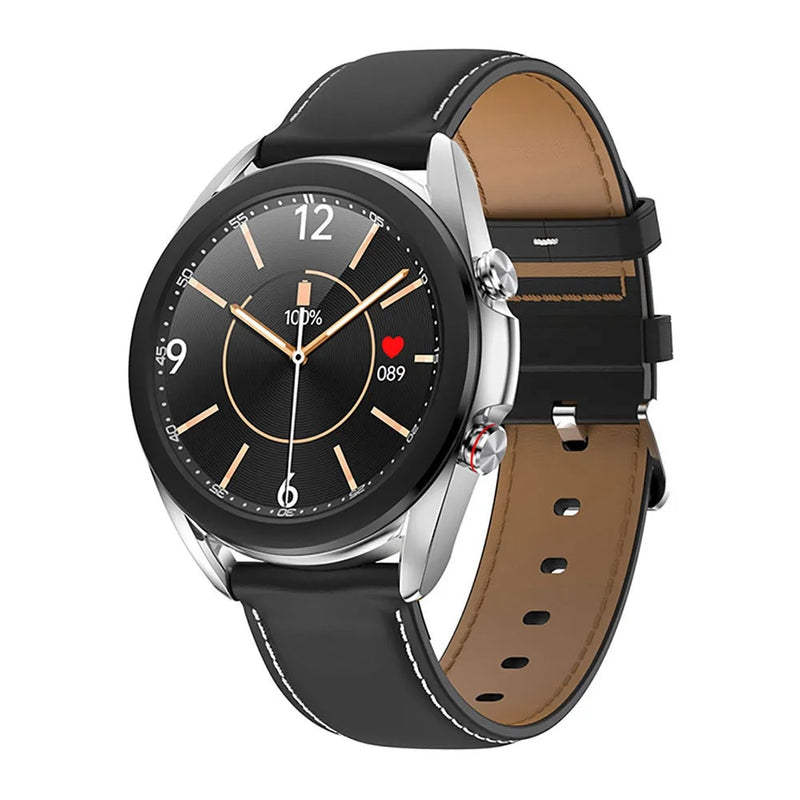 Reloj inteligente Mobulaa Modelo SK8 Smarwatch Cuero - Negro