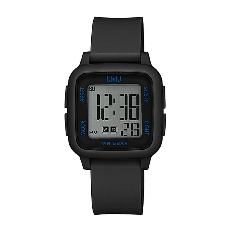 Reloj de pulsera digital Q&Q G02A-004VY  en banda negra