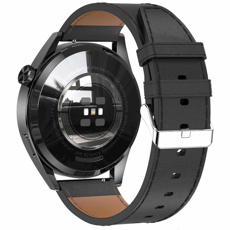 Reloj inteligente Mobulaa Modelo SK17 Smarwatch Pulsera de Cuero