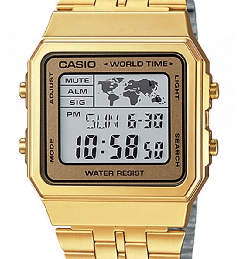 Reloj Casio Unisex Modelo A500WGA-9D Diseño Clásico