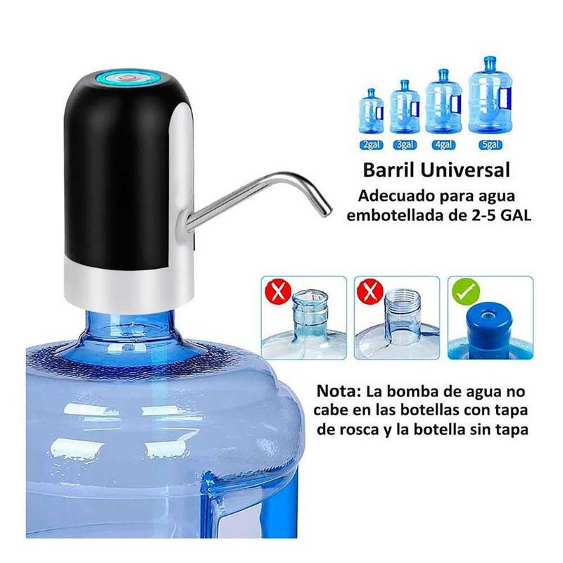 Dispensador de agua Facil de usar recargable para botellon