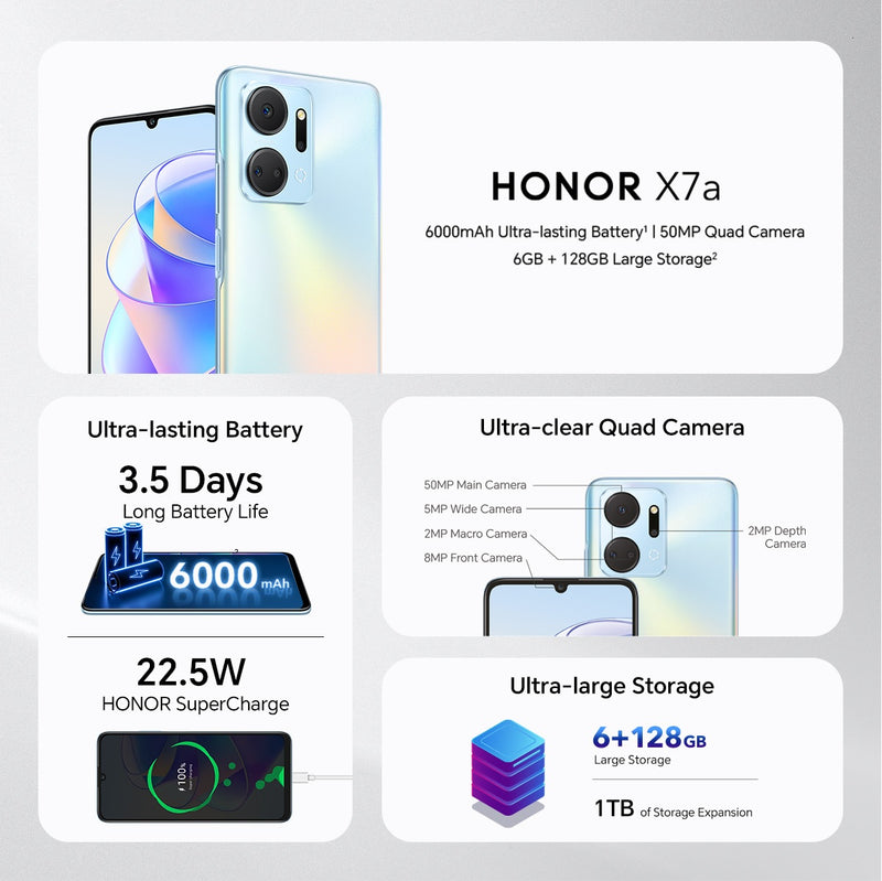 Honor X7A características, precio y ficha técnica