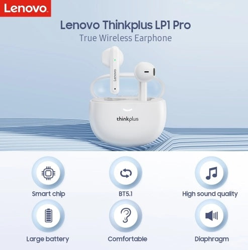 Audífonos Lenovo Live Pods LP1 Pro - Blanco
