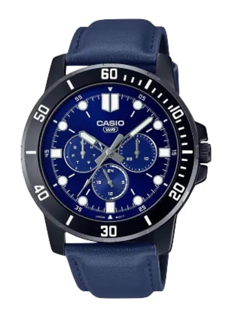 Reloj Casio Referencia MTP-VD300BL-2E Para Caballero Original y Elegante