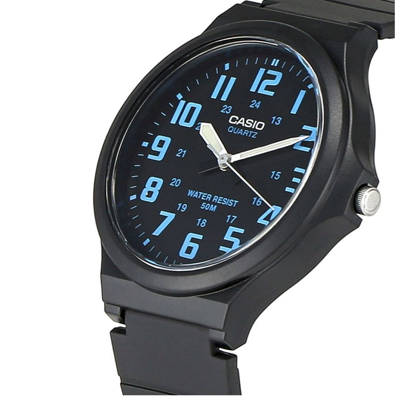 Reloj Casio Caballero Modelo MW-240-2B Diseño Deportivo