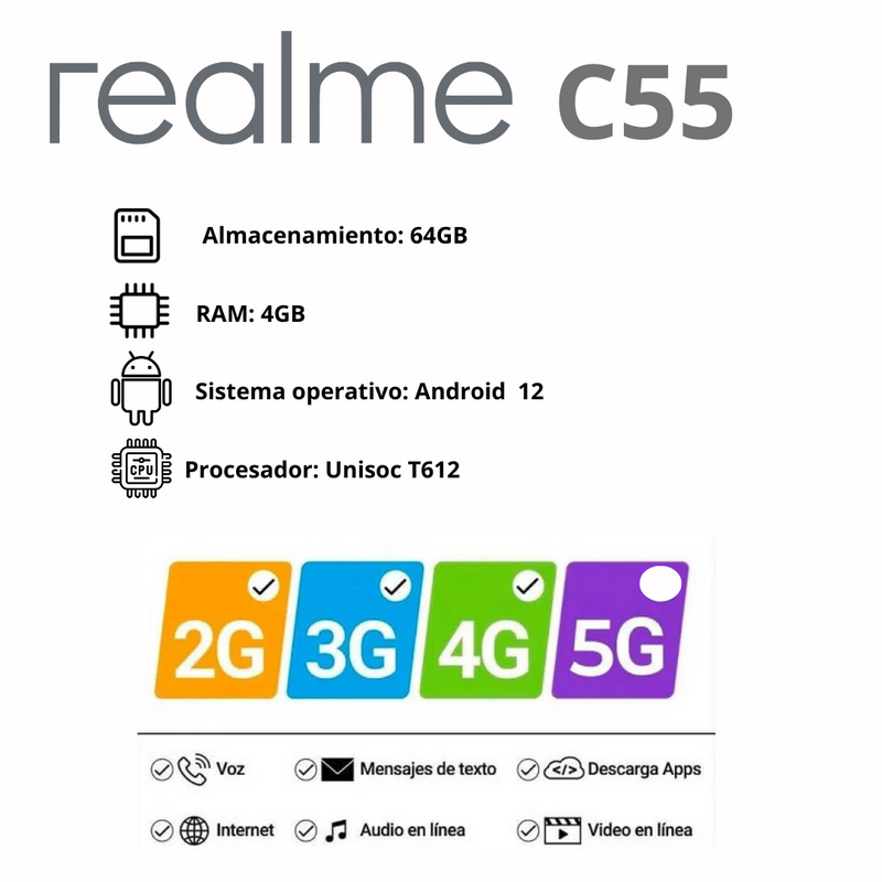 Llega a Colombia el Realme C55: precio y especificaciones