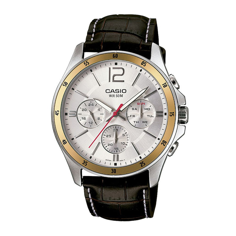 Reloj Casio Referencia MTP-1374L-7A Para Caballero Original y Elegante